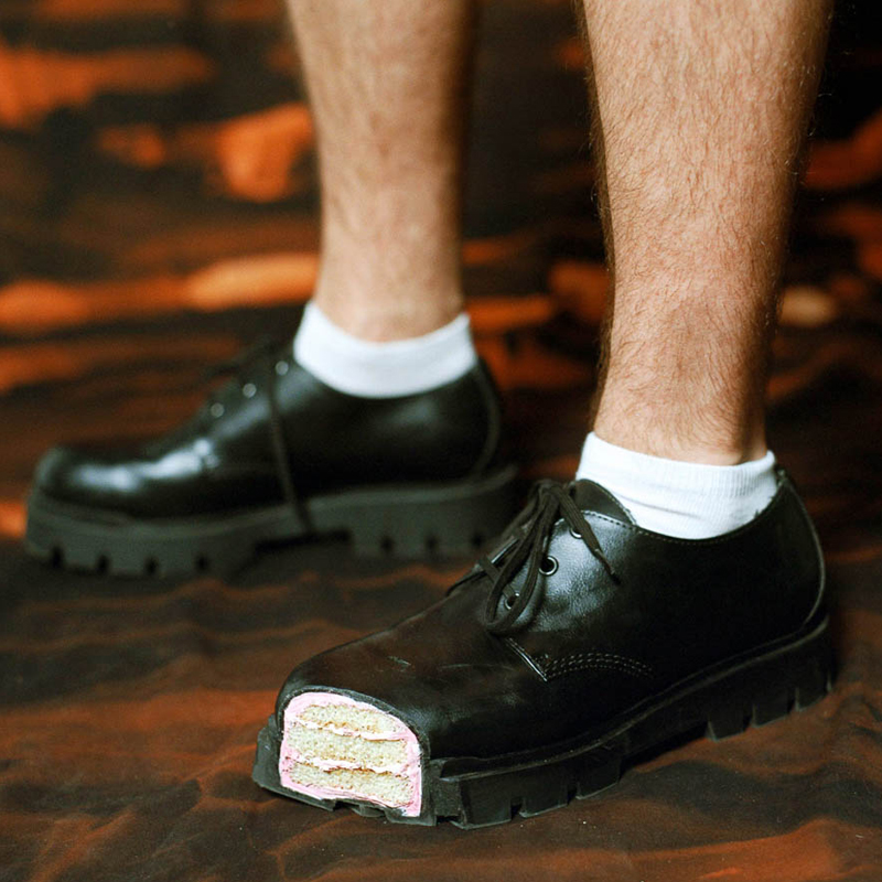 Cake Thick Bottom Derby Shoes  - Women Shoes Black บทวิจารณ์และราคา